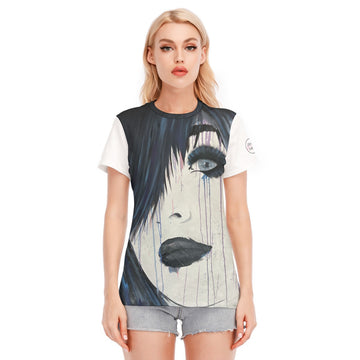 Blasphemous Rumours 100% cotton woman's t-shirt by Big Fancy Art