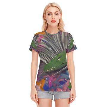 Untitled 100% cotton woman's t-shirt by Big Fancy Art